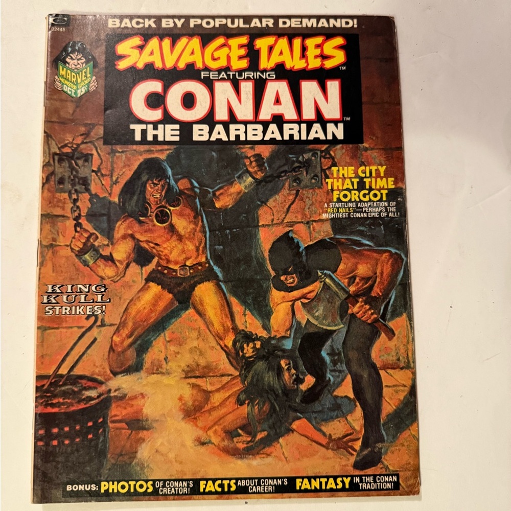 Marvel Fantasy Comic with Bold Orange and Black Cover